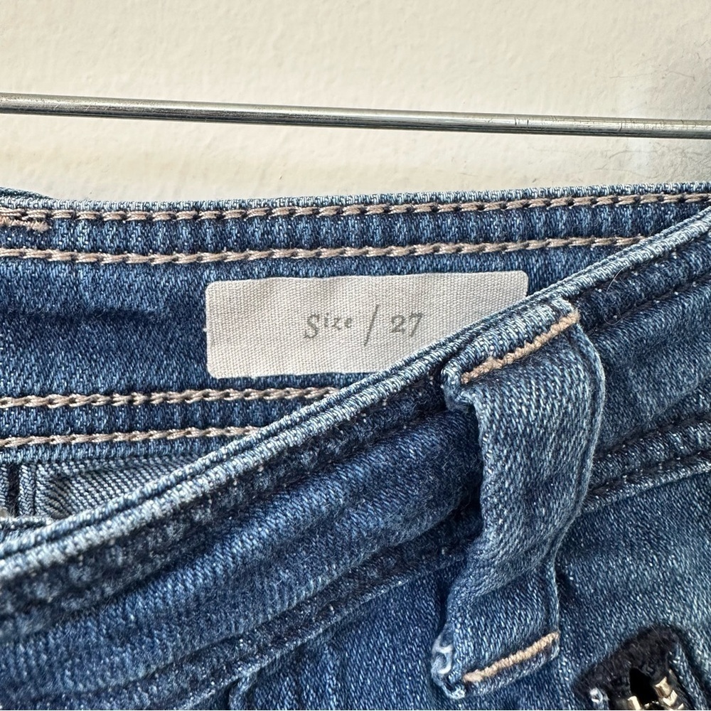 Pilcro The Letterpress Anthropologie Wide Leg Jeans Size 27 High Rise Denim - Picture 6 of 8